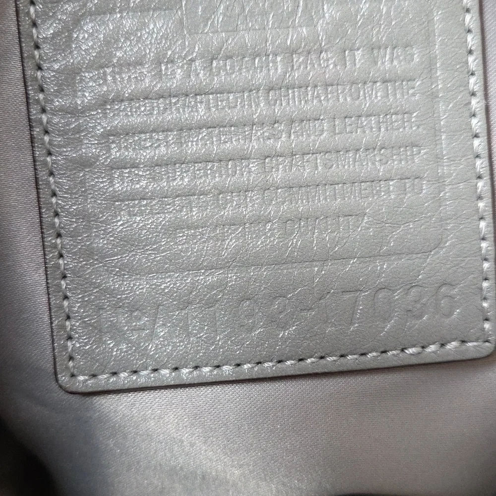 Coach Audrey 17036 Patent Leather Slouchy Tote Bag Distressed